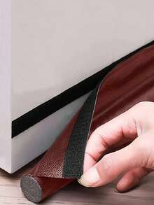 1pc Multi-Functional Leather Door Seal - Windproof, Soundproof, Waterproof, Insect-Proof, Self-Adhesive Windshield, Essential Door Seal For Your Home - View 8