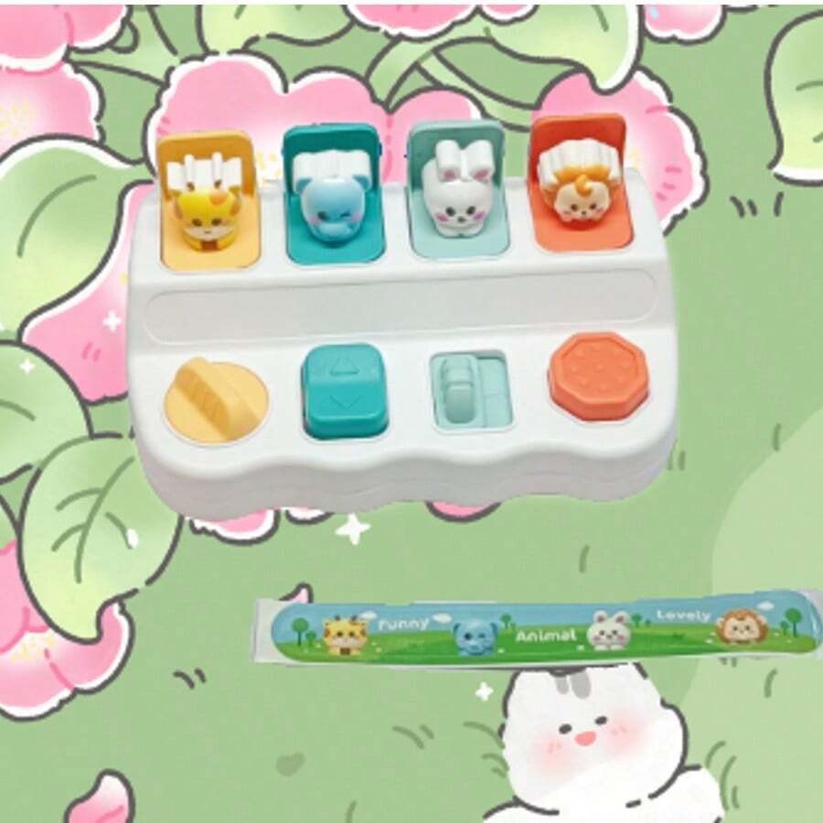 Hide-And-Seek Mechanism Box, Pop-Up Baby Switch Box, Cause-And-Effect Relationship, Children's Early Education, Intelligence And