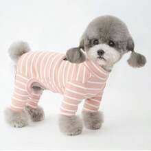 1 pieza Nueva ropa para mascotas, ropa de 4 patas para perros pequeños como Teddy, Pomerania, gatos, cómoda y transpirable ropa de dormir casual, adecuada para primavera, otoño e invierno