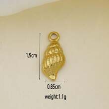 1pc Stainless Steel Fashionable Beach Vacation Pendant, DIY Handmade Bracelet, Earring, Hanging Decor Accessory