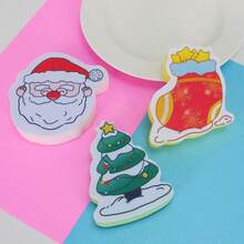 5/10/15 pièces d'éponges de nettoyage thème Noël, épaisses et durables, brosse à récurer pour casseroles, poêles, vaisselle