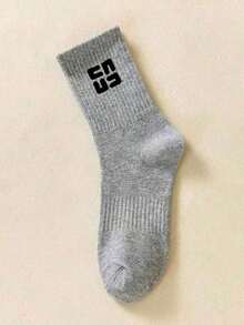 40只/30只/24只装男女通用舒适运动袜，男士长袜适合运动和训练，女士长袜适合休闲和商务穿着，抗菌、柔软、黑白配色、防臭、吸湿排汗、轻便舒适，适合秋冬季节穿着，20只/10只/8只/6只/4只/2只装，秋季 - 彩色 - 查看 3