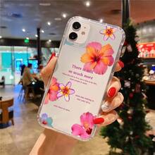 Phone:  Hibiscus  Aesthetic Coquette Phone Cover 16 11 12 13 14 15 Pro Plus XR Birthday Gifts Women Men Premium Silicone Drop-Proof Phone - 1 cái - Xem 3