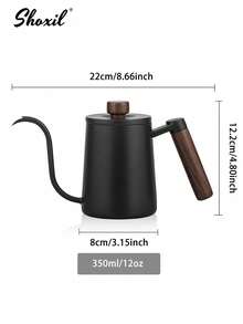 shoxil 1pc Pour Over Coffee Kettle, Stainless Steel Gooseneck Spout Coffee Pot, For Home Office Coffee Shop - Coffee Maker - View 16