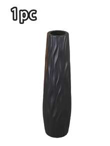 Un grande vaso decorativo in plastica da terra, progettato come un elemento di arredo domestico creativo e infrangibile, alto 58 cm. Questo versatile vaso è adatto per essere posizionato a terra o su tavoli, rendendolo un ideale elemento decorativo per soggiorni, uffici, camere da letto, case di campagna, matrimoni, feste, festival, cucine e altri ambienti domestici moderni. Vaso da fiori per la decorazione della stanza, vaso di vetro