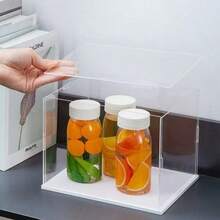 1pc Transparent Acrylic Display Case - Dust-Proof Storage Box, Suitable For Figurines, Models, Dolls - Art Display Shelf (Please Refer To The Installation Video In This Link For Assembly)