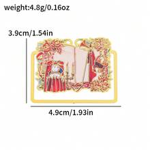 Marcapáginas de metal estilo gótico vintage, accesorios de lectura para lectores, adecuados como regalos de cumpleaños, regalos navideños para familiares y amigos, artículos de papelería de moda, regalos góticos