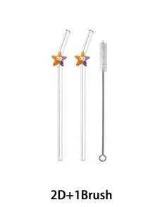 1 Cái/2 Cái/1 Bộ Ống Hút Thủy Tinh Hình Động Vật Biển Hoạt Hình Với Nhiều Màu Sắc Cá Mập, Sao Biển, Cá Ngựa, Bùa Nàng Tiên Cá, Ống Hút Trong Suốt Có Thể Tái Sử Dụng, Dùng Cho Đồ Uống Lạnh, Trà Sữa, Cà Phê, Nước Ép, Sinh Tố, Nhà Bếp, Nhà Hàng, Tiệc Cocktail, Trở Lại Trường Học, Quà Tặng Cho Bạn Gái/Bạn Trai, Cha Mẹ, Bạn Bè, Đồ Dùng Cho Ngày Lễ, Halloween, Lễ Tạ Ơn Và Giáng Sinh - phong cách 1 - Xem 20
