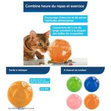 Slimcat Slow Feeder Ball Cats - Interactive Puzzle Game Your - Fill With Food And Treats - Great Indoor Kittens And Adult Cats, And Fast Eaters Blue - Cam + 1 cái (Gói 1 cái) - Xem 2