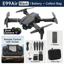 AXNEN 2026新款E99 AIR四轴飞行器无人机，配备双摄像头、2.4G FPV实时图传、一键降落、光流悬停、360°翻转，适合初学者，是万圣节、圣诞节和其他节日的完美礼物。 - 彩色 - 查看 18