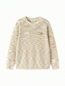 Balabala Jersey para niños Otoño 2025 Nuevo suéter de punto con estilo - tono cafe - Ver 1