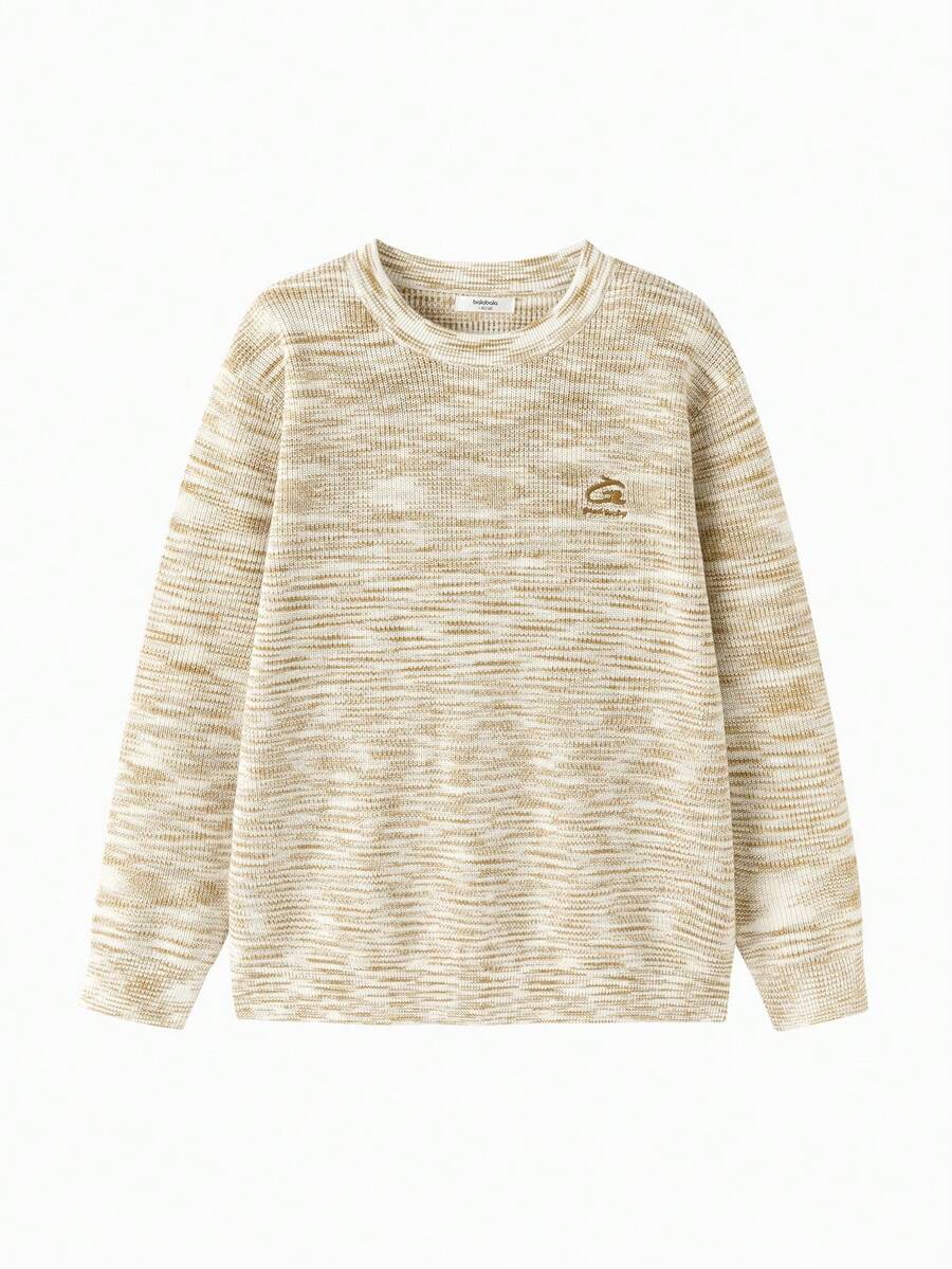 Balabala Jersey para niños Otoño 2025 Nuevo suéter de punto con estilo - tono cafe - Ver 1