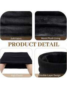 3Pcs Winter Hat Scarf Gloves Slouchy Beanie Snow Knit Skull Cap Touch Screen Mittens Circle Scarves Winter Knit Beanie Hat Neck Warmer Scarf And Touch Screen Gloves Set Thermal Lined Skull Cap For Men