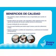 Happy Poop Paquete 2 Bancos para Baño Estreñimiento Hemorroides Colon Colitis - 1 Banco - Ver 2
