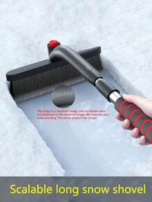 1pc Car Snow Shovel, Detachable Multi-Function Snow Brush, Ice Scraper, Winter Snow Removal Tool
