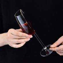 1 件/2 件半圆形工艺酒杯，创意心形香槟杯，适合家庭使用或作为节日礼物，为您的生活增添乐趣