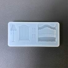 树脂浇注模具、硅胶模具配件、树脂液体模具、树脂钥匙扣硅胶模具、树脂模具 - 白色 - 查看 2