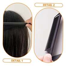 1pc Salon-Grade Hair Coloring & Teasing Comb – Pointed Tail For Precision Parting, Rat-Tooth Boosts Volume, Lightweight Yet Sturdy, Must-Have Tint Tool For DIY Dye, Barber Bag & Travel Kit – Back-To-School, Fall, Christmas Ready - màu đen - Xem 7