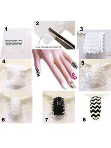 Professional Serrated Scissors, Comfortable Handle Lace Scissors, Stainless Steel Sewing Shears, Sewing Tools, Handicraft Tools, Student Supplies, Decorative Tools - Black - View 7