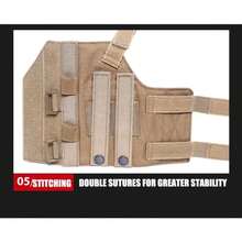 1个户外MOLLE腿部快速拉出收纳袋便携式隐藏式快速拉出收纳袋狩猎配件