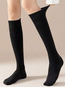 加厚女士长袜 时尚百搭 适合秋冬季 保暖柔软舒适 休闲秋冬袜 圣诞礼物