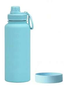 1pc 32oz Stainless Steel Insulated Water Bottle, Leak-Proof Double Wall Vacuum Cup, Ideal For Outdoor Activities, Thermal Drink Holder, Bottle