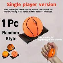 Durable Elastic Sports Ball With Wrist Strap, Includes Basketball, Soccer Ball, Baseball And Tennis Ball, No Power Required, No Feather Design, Suitable For Ages 14+, Best Outdoor Recreation And Exercise Choice, Perfect Gift For Sports Enthusiasts! - Multicolor - View 12