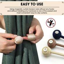 2 Stücke Vorhang Magnetverschlüsse, einfach und kreativ, ohne Bohren & ohne Installation Vorhang Raffhalter, geeignet für Vorhangdekoration in Wohnzimmern, Schlafzimmern und anderen Räumen, Halloween, Raumdekoration