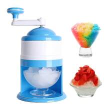 Manual Shaved Ice Maker Machine For Slushies And Snow Cones, Small Household Slushie Machine For Fruit Smoothies, Blue - 藍天色 - 查看 7