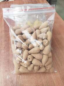 60/120 piezas Conos de incienso de flujo inverso Cascada de incienso Rosa Tulipán Jazmín Lavanda Rosa para quemador de incienso de flujo inverso Soporte Natural | Regalo de meditación y yoga