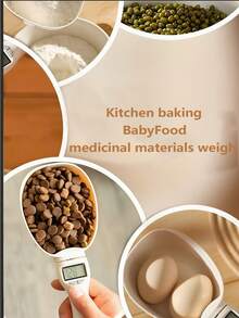 1pc Digital Food Weighing Spoon Scale, Coffee Scale, Seasoning Scale, Baking Seasoning Tools, 0.1g High Precision Removable, Weighing Easy To Clean, Clear Reading. Kitchen Application, Weight Loss Special Application, Etc. Battery Not Included