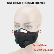 1 szt. Nowa maska rowerowa Maski sportowe z odpinanymi filtrami Motocyklowe oddychające maski na twarz Półmaska z filtrem Maska motocyklowa Ochrona przeciwpyłowa Nadaje się do jazdy na rowerze, biegania i chodzenia