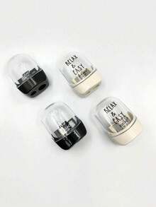 4/2pcs Mini Pencil Sharpeners, Eyebrow Pencil Sharpeners, Transparent Minimalist Pencil Sharpeners, Student Pencil Sharpeners, Manual Pencil Sharpeners - Multicolor - View 4