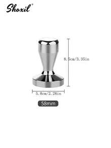 shoxil 1 件咖啡压粉器 51/53/58 毫米，意式浓缩咖啡压粉器，不锈钢咖啡压粉器 - 銀色 - 查看 8