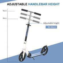 HOMCOM Kids Scooter, 2 Wheel Foldable Stunt Scooter With Adjustable Handles For 5 Years+, White - 白色 - 查看 4