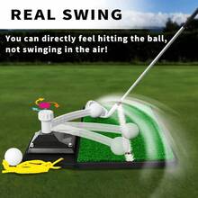 1 PC Golf Practice Swing Training Aid , Automatic Return Swing Exerciser Swing Trainer Posture Corrector Golf Supplies