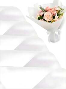 20 张优质双面鲜花包装纸 - 防水耐用的红色和黑色设计 - 非常适合时尚礼品包装、DIY 工艺品、婚礼和任何场合装饰 - 包括薄纸和花店花束用品 - 白色 - 查看 9