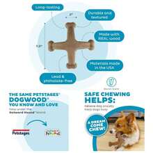 Dogwood Wood Durable Dog Chew Toys, Real Wood Calming Hemp, 2 - Pack, Medium - Dogwood Jack + Lớn (Gói 1) - Xem 2