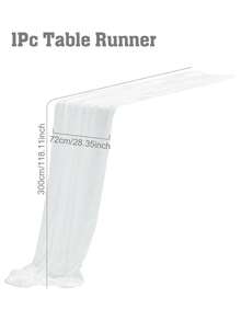 1/5 tấm vải voan trắng mỏng dùng làm khăn trải bàn, vải rèm tự may, vải voan mỏng đa năng dùng trang trí phòng tiệc cưới, sinh nhật, lễ cưới lãng mạn, khăn trải bàn, trang trí tiệc cưới ngoài trời. - trắng - Xem 13