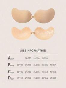2 piezas Sujetadores adhesivos de silicona | Sujetador invisible sin tirantes con efecto push-up para mujeres | Esencial para vestidos sin espalda - Cubre pezones autoadhesivos con soporte de elevación - Multicolor - Ver 10