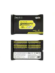 10 片/包免冲洗湿巾、鞋清洁湿巾、运动鞋和运动服清洁剂、鞋清洁液，请谨慎购买！ - 黑與白 - 查看 12