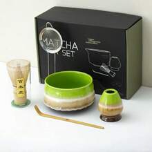 1件/5件抹茶碗、抹茶打蛋器、陶瓷抹茶勺、日式竹制抹茶刷、抹茶配件套装、返校套装、节日礼品套装、万圣节礼物、圣诞节礼物 - 彩色 - 查看 15