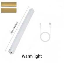 LED Wireless Motion Sensor Cabinet Light, Magnetic USB Rechargeable Night Light (10/20/30/50cm) For Lighting In Kitchen, Bedroom, Cabinet, Wardrobe, Stairs, Hallway - Cabinet Lights - View 13