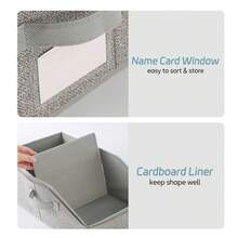 2 PCS Stackable Hat Storage For Baseball Caps, Holds Up To 24 Caps Hat Organizer For Closet, Sturdy Snapback Boxes For Men With Cardboard - Xám - Xem 5