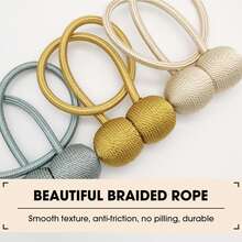 2 Stücke Vorhang Magnetverschlüsse, einfach und kreativ, ohne Bohren & ohne Installation Vorhang Raffhalter, geeignet für Vorhangdekoration in Wohnzimmern, Schlafzimmern und anderen Räumen, Halloween, Raumdekoration