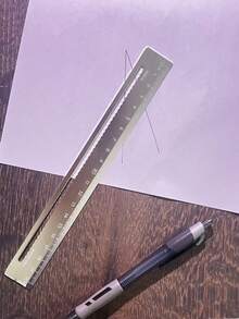 1 pezzo Riga in lega di alluminio spessa da 20 cm, con marcature chiare, durevole per uso scolastico e d'ufficio