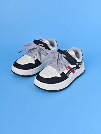 1 Pair Children's Flat Casual Sneakers, Sweat-Absorbing, Comfortable, Soft, Lightweight, Fashionable, Versatile