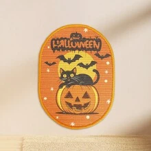 Halloween & Christmas Nightmare Decorations, Halloween & Christmas Hanging Decorations, Nightmare Theme Tree Home Indoor Party Decor, Ghost, Pumpkin, Bat, Evil Pumpkin Head, Holiday Themed Atmosphere, Sisal Cat Scratch Pad (Suitable For Walls, Sofas And Carpets), Durable Anti-Shedding Cat Scratch Surface With Hook And Loop Hooks, Indoor Cat Scratching Pad Wall Scratcher