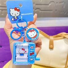 Sanrio Series Keychain - Hello Kitty Heart Emitting Animation Machine, Bag Charm, Key Ring Doll, Small Gift, Stress-Relief Handheld Toy, Compact & Lightweight, Translatable, Cute & Adorable Hello Kitty