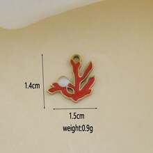 1pc Stainless Steel Fashionable Beach Vacation Pendant, DIY Handmade Bracelet, Earring, Hanging Decor Accessory